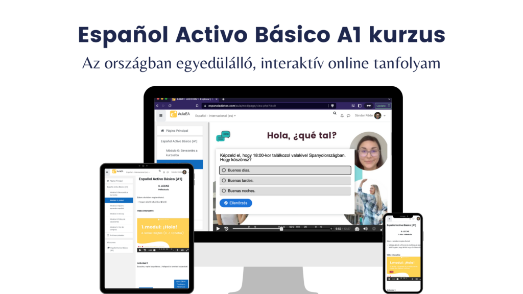 Az Español Activo Básico A1 kurzus bemutató videója